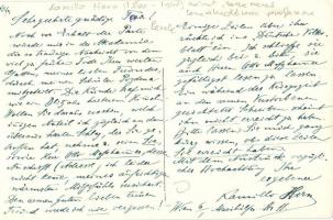 Kamillo Horn, German composer, harpist, choirmaster, poet, music teacher and critic. His letter and ...