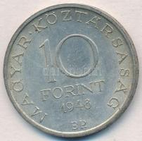 1948. 10Ft Ag "Széchenyi" T:2 
Adamo EM2