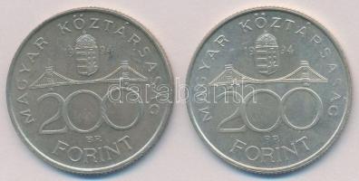 1994. 200Ft Ag "Deák" (2x) T:2