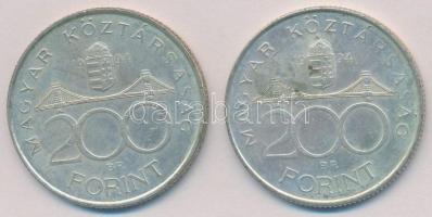 1994. 200Ft Ag "Deák" (2x) T:2