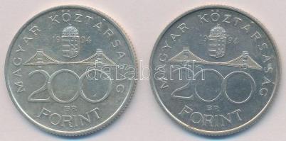1994. 200Ft Ag "Deák" (2x) T:2