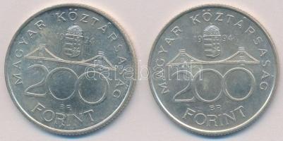1994. 200Ft Ag "Deák" (2x) T:2