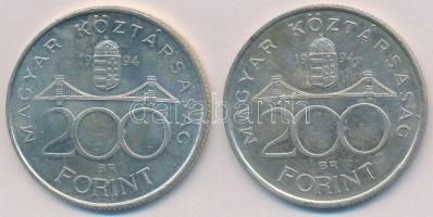 1994. 200Ft Ag "Deák" (2x) T:2