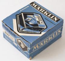 cca 1960 Marklin transzformátor eredeti dobozában, leírással, 17×15 cm