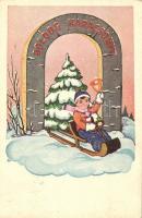 37 db vegyes karácsonyi üdvözlőlap / 37 mixed Christmas greeting motive postcards