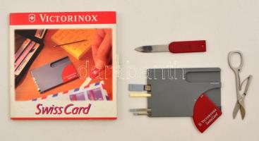 Victorinox Swiss Card 10 funkciós kártya formájú szerszámkészlet, eredeti dobozában, 5,5×8 cm