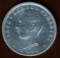 Románia 1906. 1L Ag "Jubileum" T:3