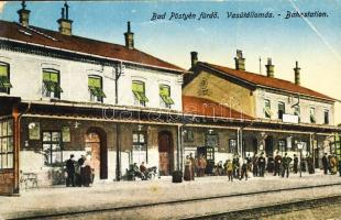 Pöstyén fürdő railway-station (b)