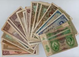 50db-os vegyes magyar pengő bankjegy tétel T:III,III-
