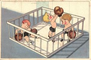 5 db MODERN humoros grafikai sport motívumlap / 5 modern humorous sport graphic art postcards