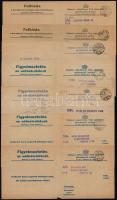 1935-1939 9 db fizetési felszólítás Budapest Székesfőváros adók megfizetéséről