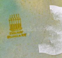 Zsolnay eozin mázas bagoly, jelzett, kis kopásnyomokkal, m: 16 cm