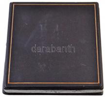 Vígh Tamás (1926-) 1972. "Petőfi" egyoldalas Br plakett, eredeti dísztokban (116,5mm) T:1-...