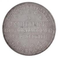 Német Államok / Frankfurt 1859. Tallér Ag "Schiller születésének 100. évfordulója" (18,52g...