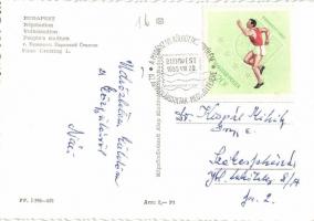 1965 Budapest, Népstadion (Puskás Ferenc Stadion). Képzőművészeti Alap Kiadóvállalat + "1965 A ...