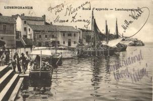 Veli Losinj, Lussingrande; Scala d'approdo / Landungsstiege / port, ships