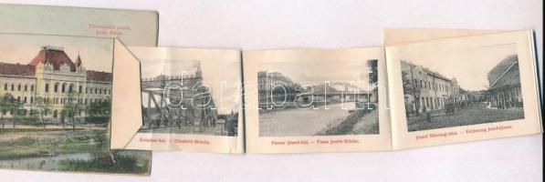 1906 Nagybecskerek, Zrenjanin, Veliki Beckerek; Törvényszéki palota. Leporello a zsinagógával, Fendl...