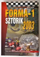 Dávid Sándor: Forma-1 sztorik. 2003. Bp.,2003, Budapest Print. Fekete-fehér és színes fotókkal illusztrált. Kiadói papírkötés.