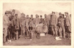 1916 Novo Sielki, borkiosztás. A cs. és kir. 82. székely gyalogezred hadirokkant alapja javára / WWI K.u.k. military, wine distribution