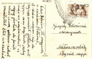 Budapest VIII. Szabad Nép háza (Sajtópalota). József körút 5. Képzőművészeti Alap Kiadóvállalat s: Z...