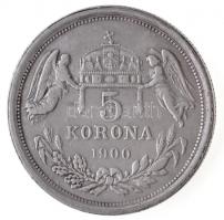 1900KB 5K "Ferenc József" Fe hamisítvány T:2
Hungary 1900KB 5 Korona "Ferenc Joseph&...