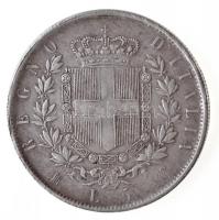 Olaszország 1873M 5L "II. Viktor Emánuel" Fe hamisítvány T:2
Italy 1873M 5 Lire "Vit...