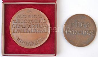 6db-os emlékérem és plakett tétel, közte 	
Varga László (1960-) 1993. "A Móricz Zsigmond Gimná...