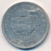 1935. 2P Ag "Rákóczi" T:1- kis patina 
Adamo P7.2