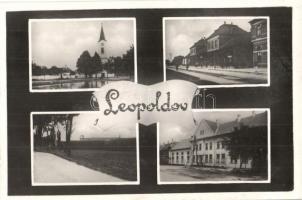 Lipótvár, Újvároska, Leopoldov; templom, vasútállomás, fegyintézet, börtön / church, railway station, prison, jail (EK)