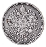 Orosz Birodalom 1901. 1R Ag "II. Miklós" T:2- Russian Empire 1901. 1 Ruble Ag "Nichol...
