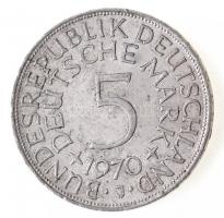 NSZK 1970J 5M Ag T:2
FRD 1970J 5 Mark Ag C:XF