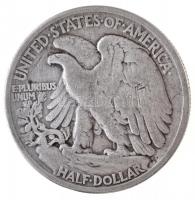 Amerikai Egyesült Államok 1918. 1/2$ Ag "Standing Liberty" T:3 
USA 1918. 1/2 Dollar Ag &...