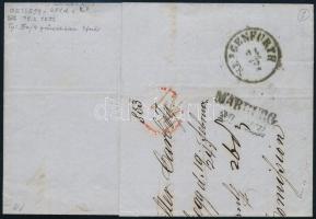 9kr HP III on cover plate flaw  ,,ESSEGG"  ,,KLAGENFURTH" 9kr HP III lemezhibás bélyeg lev...