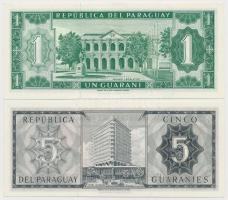 Paraguay 1963. 1G + 5G T:I
Paraguay 1963. 1 Guarani + 5 Guarani C:UNC
Krause 193.a, 195.a