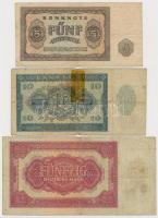 NDK 1948. 5M + 10M + 1955. 50M T:III,III- 10M ragasztott
GDR 1948. 5 Mark + 10 Mark + 1955. 50 Mark...