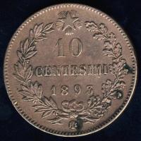 Olaszország 1893. 10c T:2-/3 +  1866. 10c T:3/3- + 1893. 10c T:3