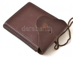 MOM 39M katonai tájoló, bőr tokban, jó állapotban