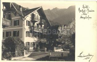 Mayrhofen (Tirol), Kröll Gasthof Pension Rose / guest house, hotel, swastika flag