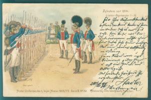 1898 German military pc. Litho