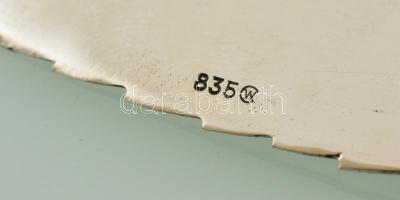 Ezüst ( Ag.) leveles tortalapát, jelzett, h: 20,5 cm, nettó:46 g