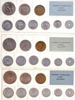 1971-1989. Forgalmi sor tétel (18xklf), benne 1986. 2f-20Ft (18klf) érmés forgalmi sor fóliatokban T...