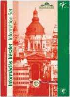 2003. 1c + 2c + 5c + 10c + 20c + 50c + 1EUR + 2EUR próbaveretek + Népszavazás Magyarország Európai Uniós csatlakozásáról rézötvözetű emlékérem első hivatalos információs készlet díszkiadásban T:1