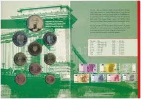 2003. 1c + 2c + 5c + 10c + 20c + 50c + 1EUR + 2EUR próbaveretek + "Népszavazás Magyarország Eur...