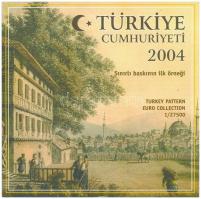 Törökország 2004. 1c-2EUR (8xklf) Euro próbaveretek szettben T:BU  Turkey 2004. 1 Cent - 2 Euro (8xdiff) Euro trial mint set C:BU