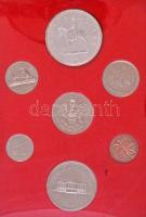 Kanada 1973. 1c-1$ (7xklf) forgalmi sor eredeti, tokban, közte 1973. 1$ Ag Lovas rendőr T:1  Canada 1973. 1 Cent - 1 Dollar (7xdiff) coin set in original case, including 1973. 1 Dollar Ag Mountie C:UNC