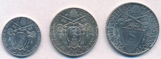 Vatikán 1939-1942. 20c-2L (3xklf) "XII. Piusz" T:1-,2 kis ph.
Vatican 1939-1942. 20 Cente...