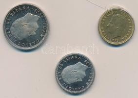 Spanyolország 1975. 1P-25P (3xklf) forgalmi szett eredeti tokban T:1 (eredetileg PP) 
Spain 1975. 1...