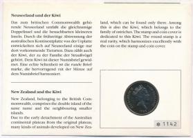 Új-Zéland 1988. 20c Cu-Ni borítékban, alkalmi bélyegzéssel T:1 patina
New Zealand 1988. 20 Cents Cu...