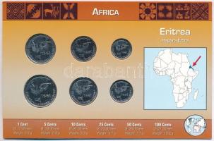 Eritrea 1997. 1c-100c (6xklf) fémpénz szettben, holland nyelvű leírással T:1 
Eritrea 1997. 1 Cent ...