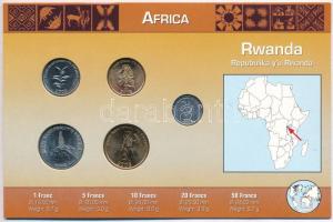 Ruanda 2003. 1Fr-50Fr (5xklf) fémpénz szettben, holland nyelvű leírással T:1 
Rwanda 2003. 1 Franc ...